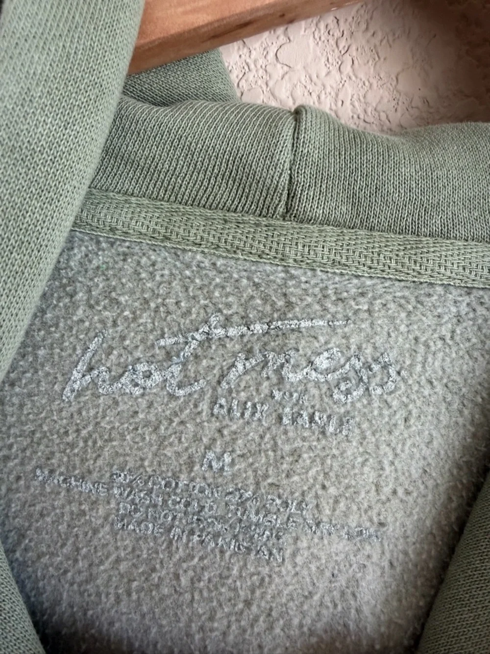 Alix Earle Hot Mess Podcast Disco Heart Hoodie & Sweatpants Set M/S Sage Green - Picture 3 of 13